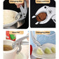 Tray lifter tongs clamping on cookware rim for serving and lifting