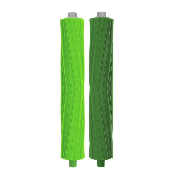 Robot vacuum replacement main brush pair with green bristles