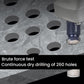 12mm diamond hole saw bit with silver core drilling stone holes, dark shaft
