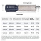 Diamond core drill bit shown with size measurements and total length diagram