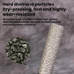 Diamond hole saw bit with silver diamond core and dark handle