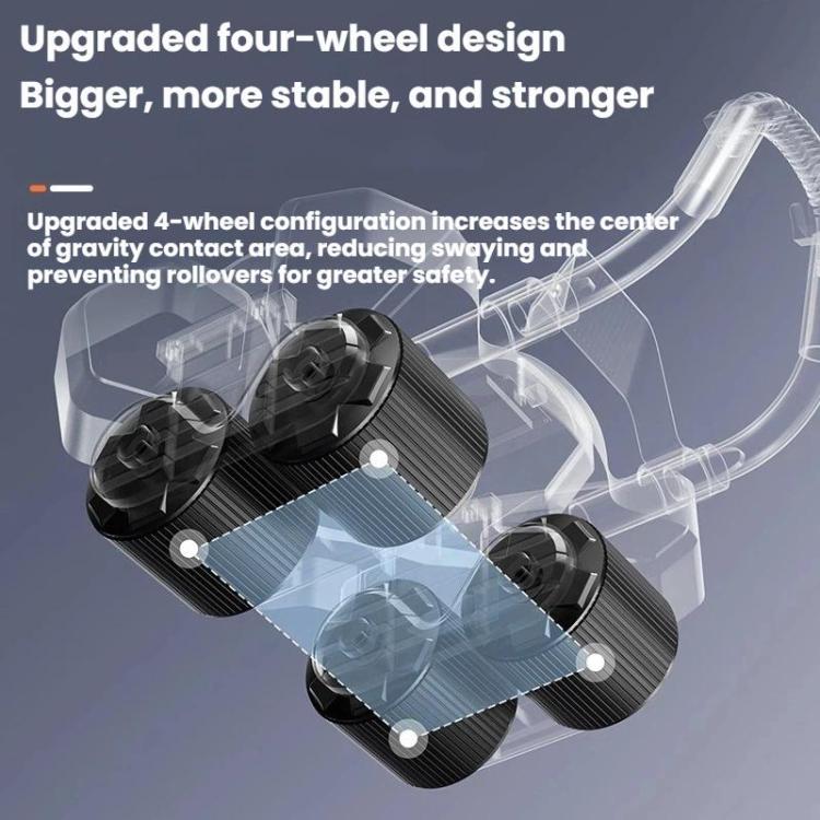 Home Four-Wheel Automatic Rebound Ab Wheel With Timer Function