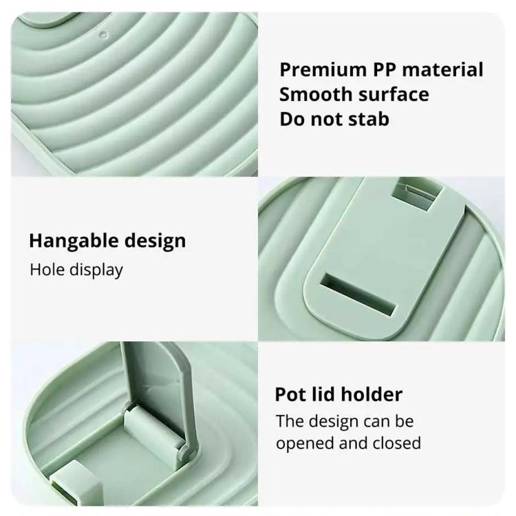 LsCook Folding Pot Lid Holder Kitchen Stove Top Storage Rack