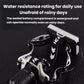 Long-range zoom LED headlamp with adjustable strap and water-resistant design