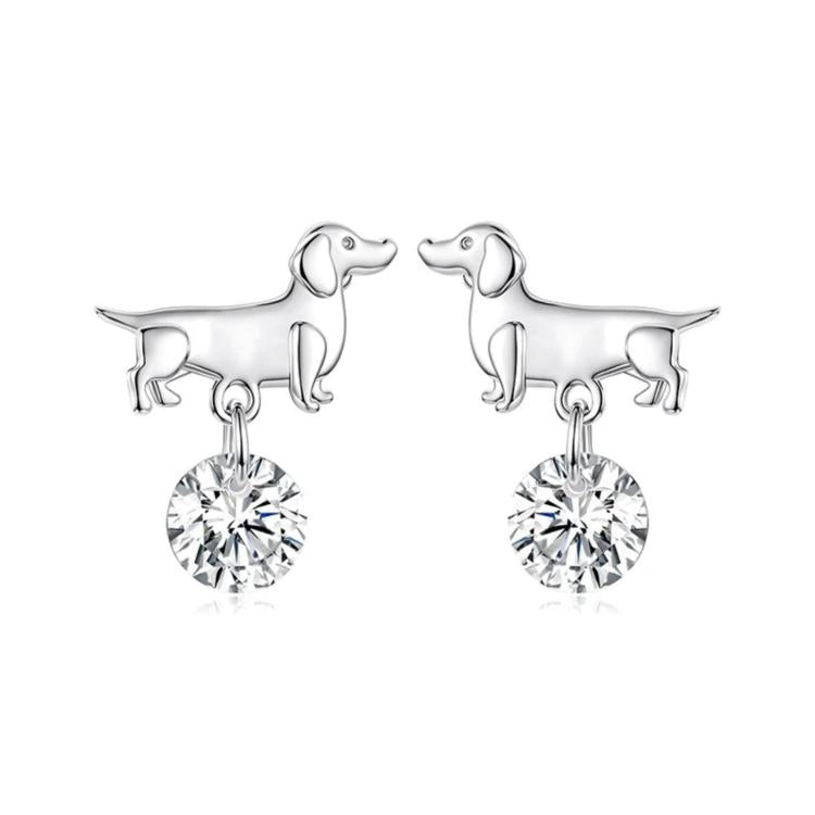 Cute Dachshund Earrings Versatile Pet Accessories, YIE337