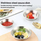 304 Stainless Steel Sauce Dish Round Multi-Purpose Serving Dish, LsCook 8cm