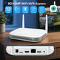 White WiFi NVR showing side ports and two antennas on a tabletop