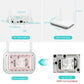 Wireless NVR box showing ports, reset button, HDMI and TF card slot