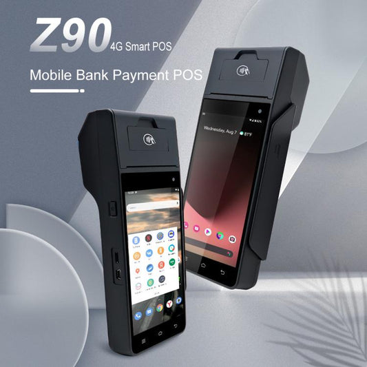 Z90F Supermarket Mobile Bill Payment POS Machine, Handheld Cash Register With Credit Card NFC Function, EU Plug