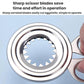 Stainless steel egg cracker with serrated blade ring for cutting egg shells