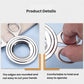 Stainless steel egg opener with rounded edges and comfortable loop grip