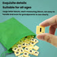 Alphabet letter tiles with a fabric pouch and large square letter blocks
