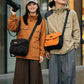 Cwatcun D294 Large Capacity Casual Shoulder Bag DSLR Camera Bag, Orange Medium, Black Medium
