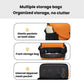 Cwatcun D294 Large Capacity Casual Shoulder Bag DSLR Camera Bag, Orange Medium, Black Medium