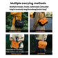 Cwatcun D294 Large Capacity Casual Shoulder Bag DSLR Camera Bag, Orange Medium, Black Medium