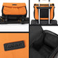 Cwatcun D294 Large Capacity Casual Shoulder Bag DSLR Camera Bag, Orange Medium, Black Medium