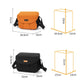 Cwatcun D294 Large Capacity Casual Shoulder Bag DSLR Camera Bag, Orange Medium, Black Medium