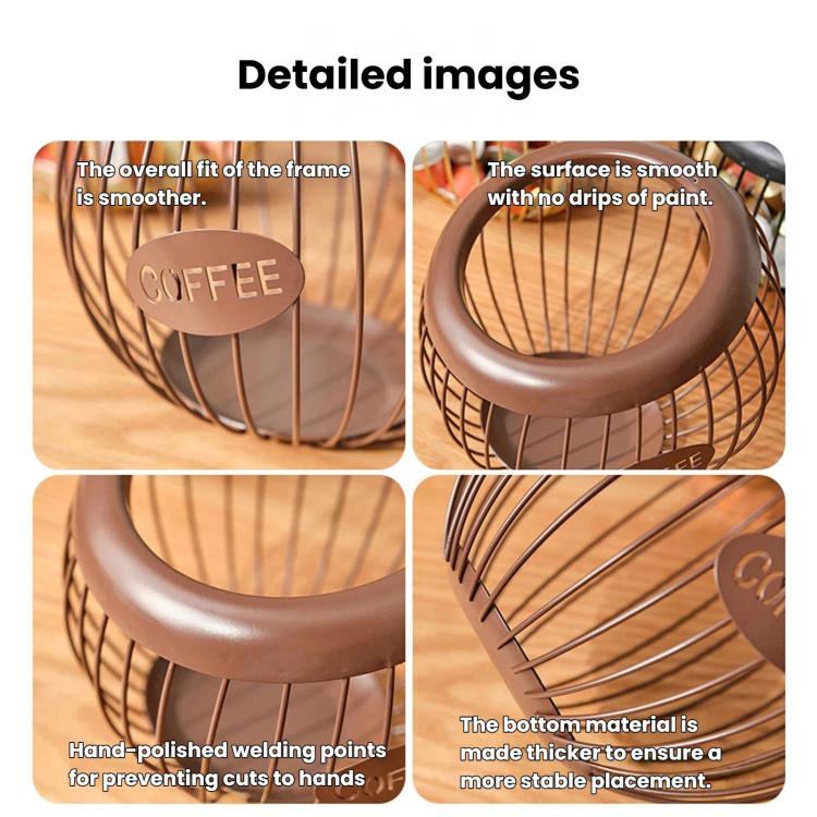 Open Coffee Capsule Storage Rack, Bar Counter Display Stand For Coffee Shop