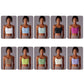 Nylon Semi-Fixed Cup High-Intensity Training Sports Bra/Fitness Vest, S, M, L, XL