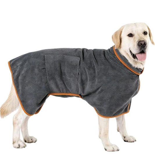 Full Coverage Absorbent Pet Bath Robe, Quick-Dry Breathable Four-Season Bath Robe For Cats & Dogs, XS, S, M, L, XL