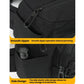 Black dog walking waist pack with smooth zippers and side pocket