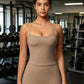 Fitted Flattering Backless Long Yoga Vest Sports Bra, S, M, L, XL