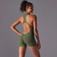 High-Intensity Tight-Fitting Backless Bodysuit/Yoga Wear, S, M, L, XL