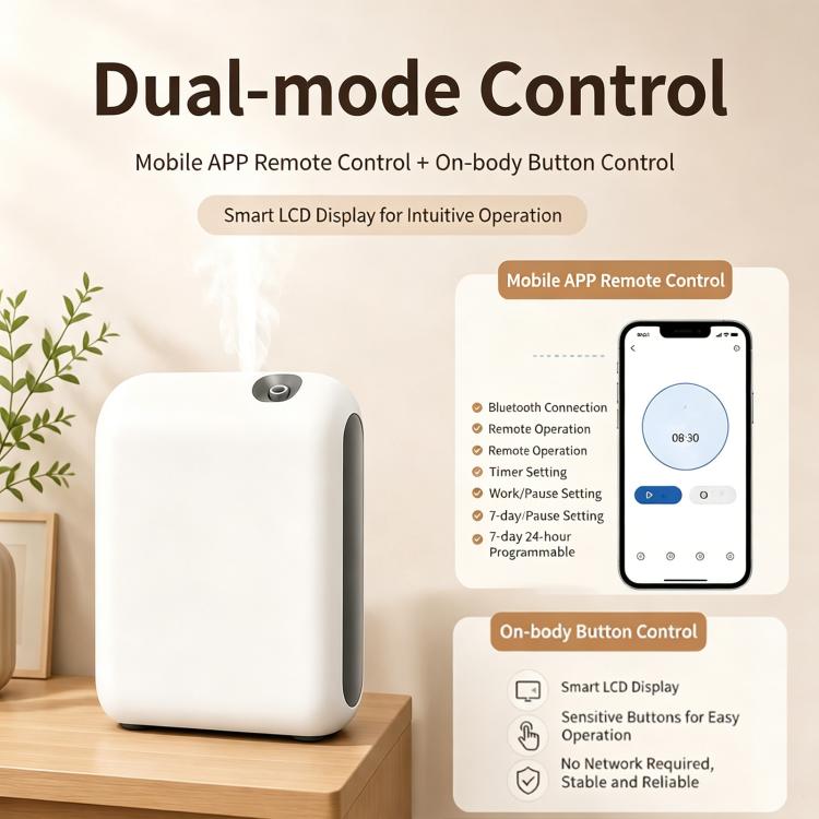 Home Smart Aromatherapy Diffuser Essential Oil Diffuser Automatic Fragrance Diffuser, OV2Pro US Plug, OV2Pro UK Plug, OV2Pro EU Plug, OV2Pro AU Plug, OV2 Battery+USB Power
