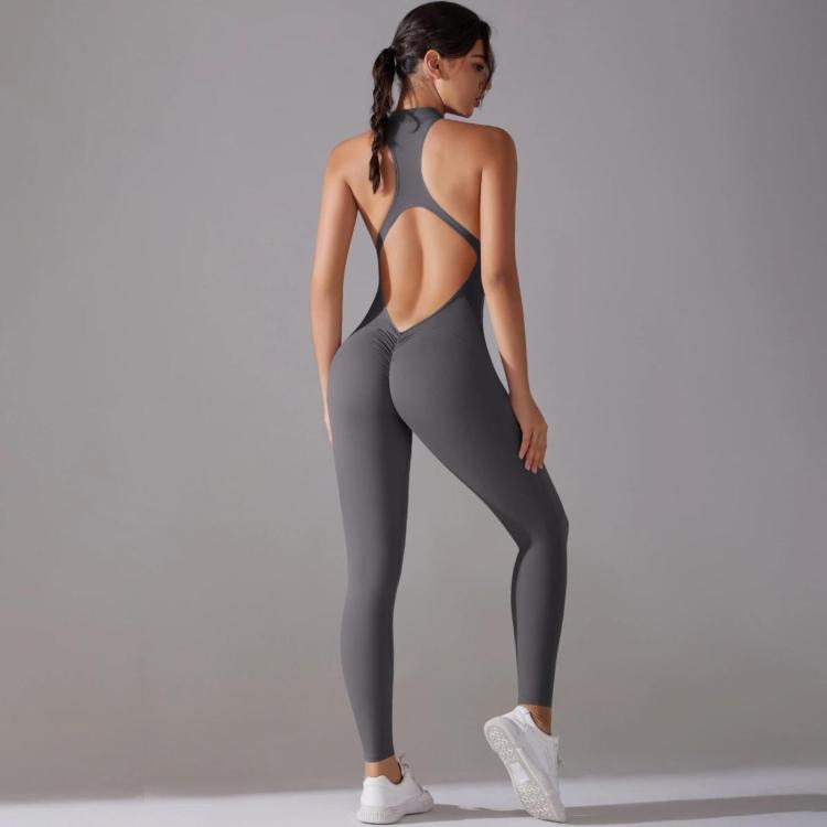 Long High-intensity Tight-fitting Backless Bodysuit/Yoga Wear, S, M, L, XL