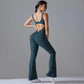 Long Yoga Backless Hip Lift Slimming Wide-leg Bodysuit, S, M, L, XL