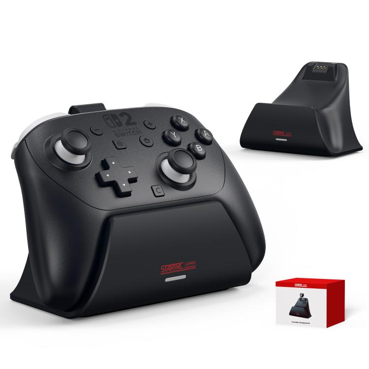 Black controller charging dock stand with base for Switch Pro controllers