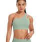 One-Shoulder Backless Sports Bra For Running Fitness And Yoga, S, M, L, XL