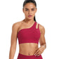 One-Shoulder Backless Sports Bra For Running Fitness And Yoga, S, M, L, XL