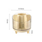 Rotating makeup organizer dimensions: 13.8 cm diameter, 12 cm height