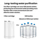 Faucet water purifier filter cartridge with two top openings and round base