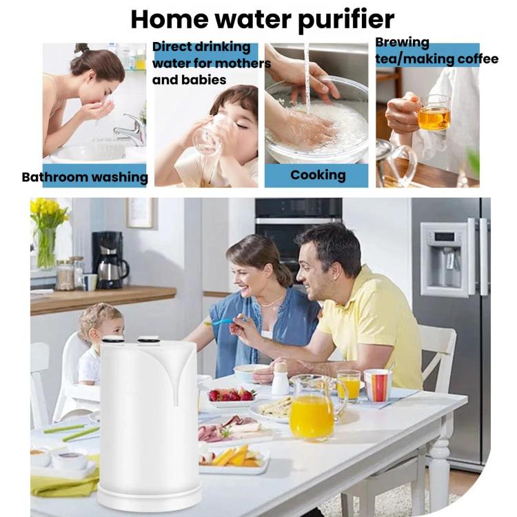 White faucet water purifier filter cartridge for home water purification