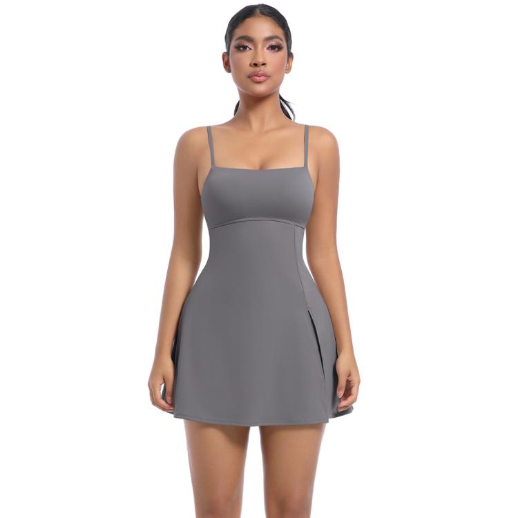 Outdoor Golf Anti-exposure Leggings/Sports Dress With Bra Pads, S, M, L, XL