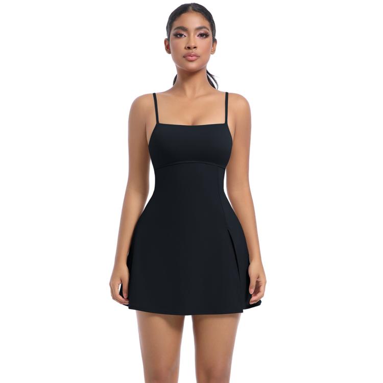 Outdoor Golf Anti-exposure Leggings/Sports Dress With Bra Pads, S, M, L, XL
