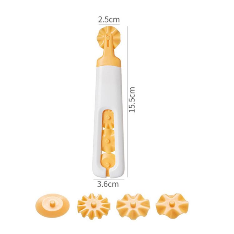 LsCook 4 In 1 Decorative Roller Cutter Set Baking and Cake Cutter