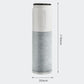 Faucet filter cartridge dimensions: 30mm wide, 118mm tall gray core and white cap