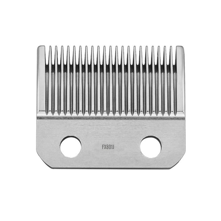 Silver replacement clipper taper blade FX801J with two mounting holes