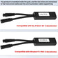 Two electric scooter speed controller modules with wired connectors and model labels