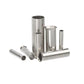 Tubular bare crimp connectors, silver metal sleeves with open ends