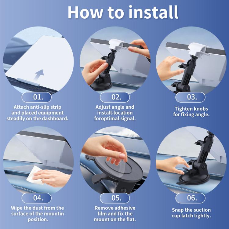 For Starlink Mini Device Center Console Car Mount, S2066 White