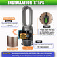 Carbon fiber replacement filter cartridge installed in a filter housing