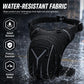 Men's waterproof leg bag, black with front zip pocket and buckle strap