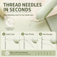 2-in-1 Seam Ripper and Needle Threader, Retractable Stitch Remover Tool for Hand Sewing, Double-Headed Threader & Seam Cutter