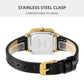 SKMEI 2579 Square Ladies Quartz Watch Leather Strap Watch