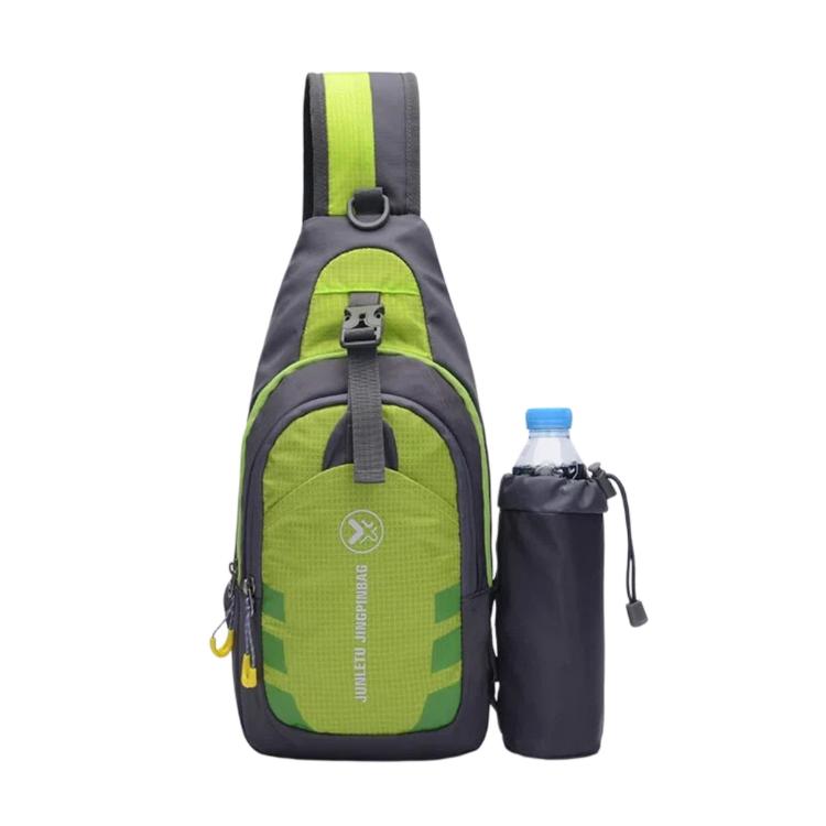 JUNLETU 1028 Outdoor Water Bottle Chest Pack Nylon Waterproof Travel Shoulder Bag