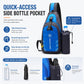 JUNLETU 1028 Outdoor Water Bottle Chest Pack Nylon Waterproof Travel Shoulder Bag